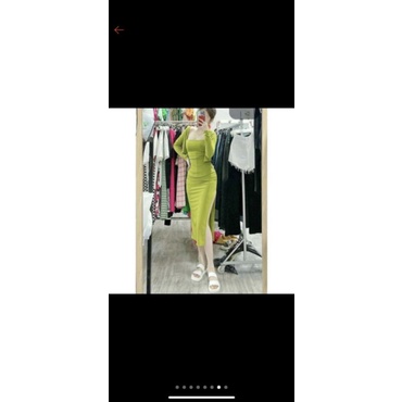 Set 3 Món Áo Khoác thun gân + Áo Cổ Yếm Kèm Chân Váy chữ A xẻ tàNg alohashop91