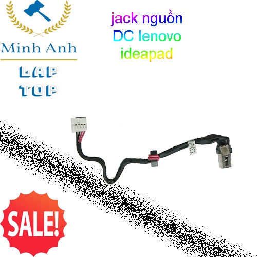 Đầu nối nguồn,bản lề kèm khay đựng ổ cứng laptop lenovo ideapad 100-14IBY