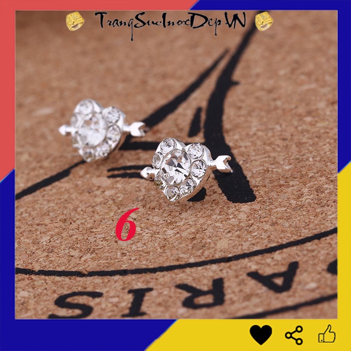 Bông tai nữ phong cách Hàn Quốc xinh xắn dễ thương 4 mẫu tùy chọn