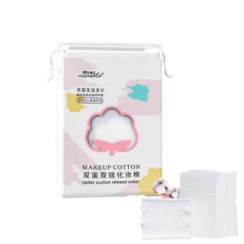 bông tẩy trang 222 miếng Lameila Makeup Cotton làm sạch lớp trang điểm hiệu quả phù hợp với mọi loại da hàng nội địa