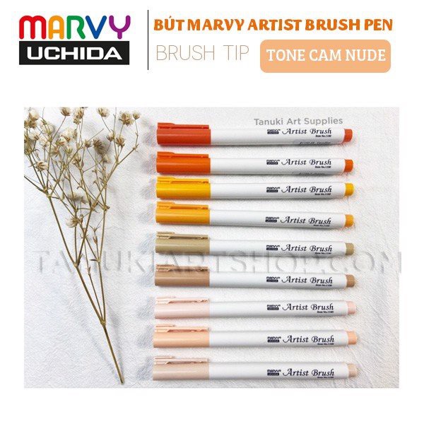 Bút Marvy Artist Brush ( Tone Cam nude )