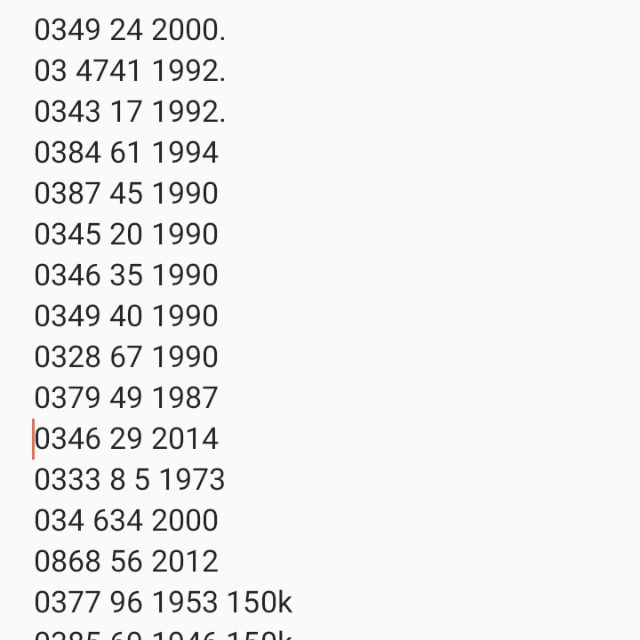 SIM NĂM SINH ĐẸP GIÁ RẺ