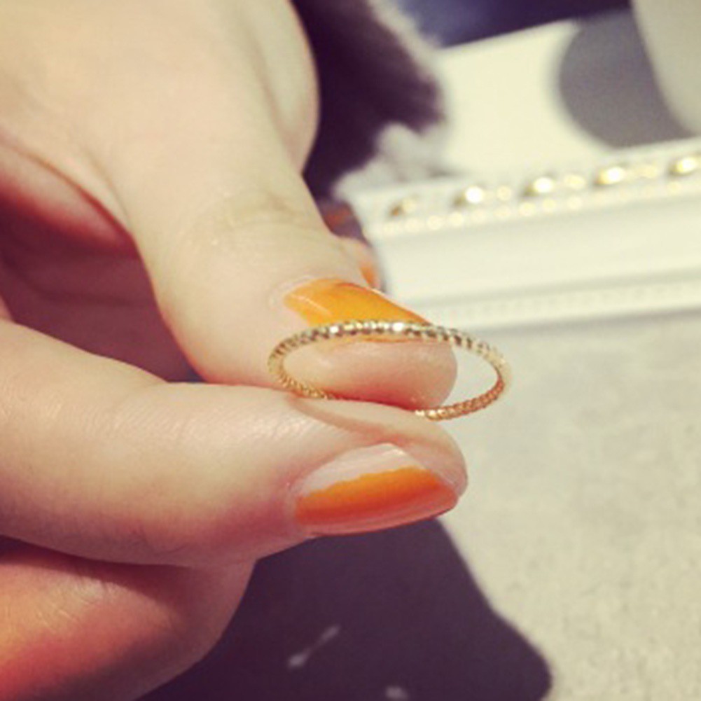 Bộ 5 chiếc nhẫn hợp kim mạ vàng bạc thiết kế thời trang cho nữ