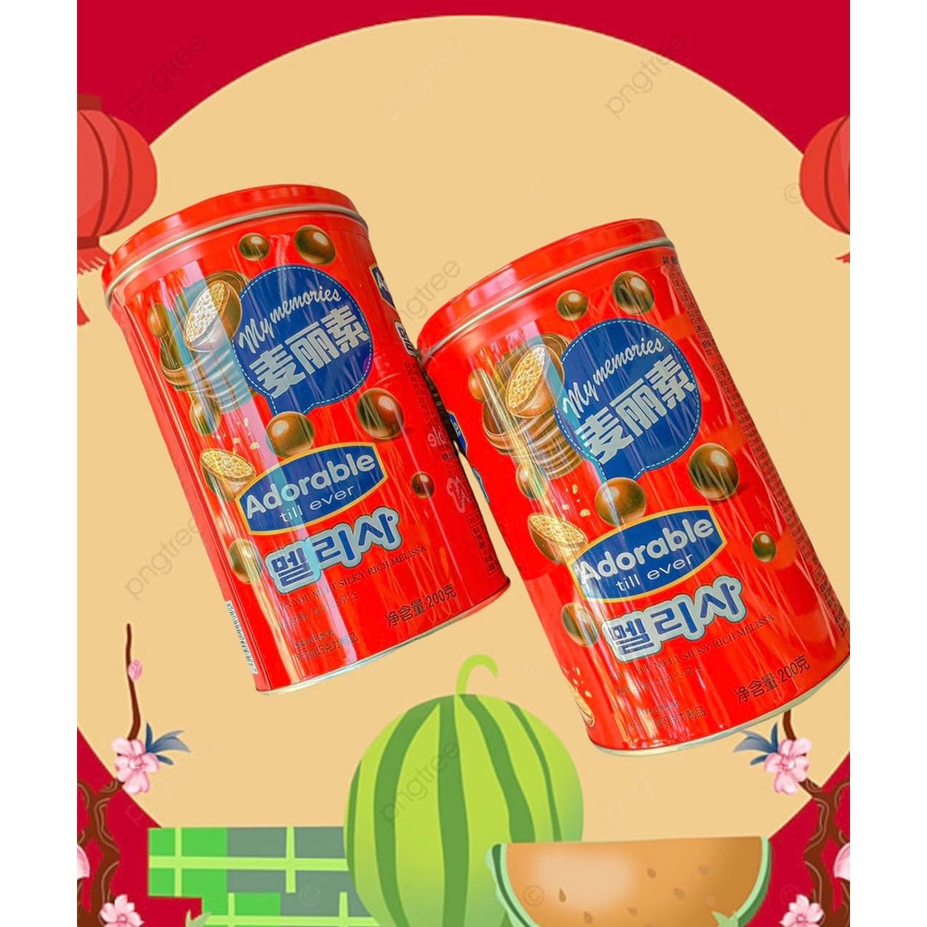 [ Giòn ngon ] Socola Melissa Hộp thiếc 200gr