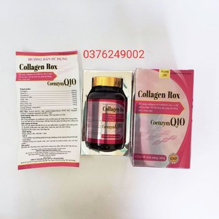 Viên uống đẹp da Collagen Rox bổ sung Vitamin E C chống lão hóa, giúp da hồng hào sáng mịn - Hộp 60 viên dùng 30 ngày