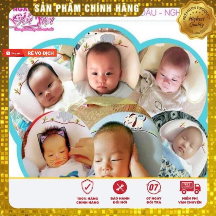 Hàng Công Ty  Combo 2 Gối cao su Babymoov Chính hãng chống bẹp đầu cho bé【SIÊU TRỢ GIÁ】BH 12 tháng 1 đổi 1. Gối cao cấp