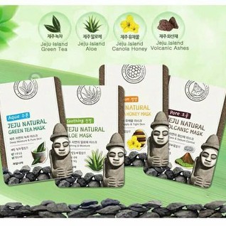 Mặt Nạ Đắp Mặt Thảo Dược Welcos Jeju Natural Mask Hàn Quốc - 1 Miếng