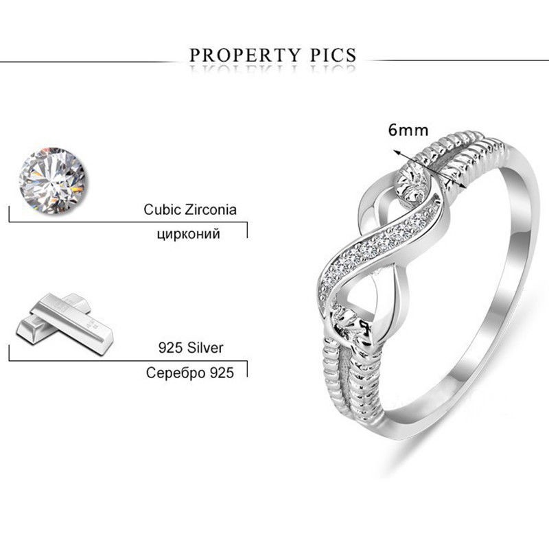 Nhẫn bạc 925 đính đá zircon sang trọng