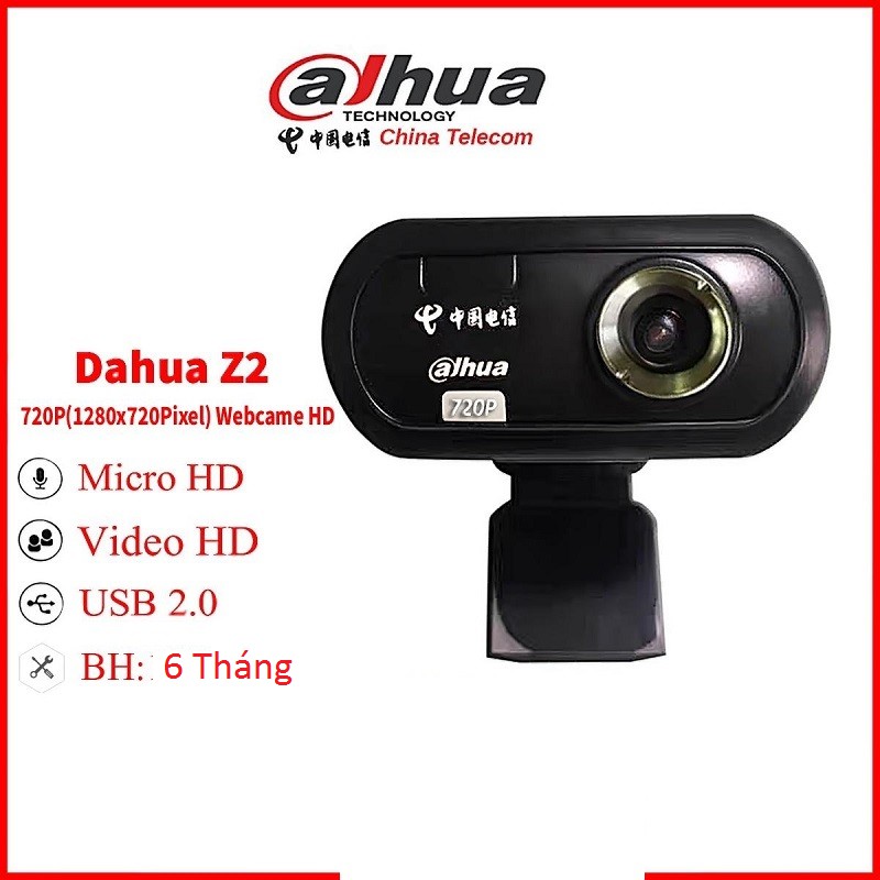 Webcam Z2 Dahua tích hợp micro 720P