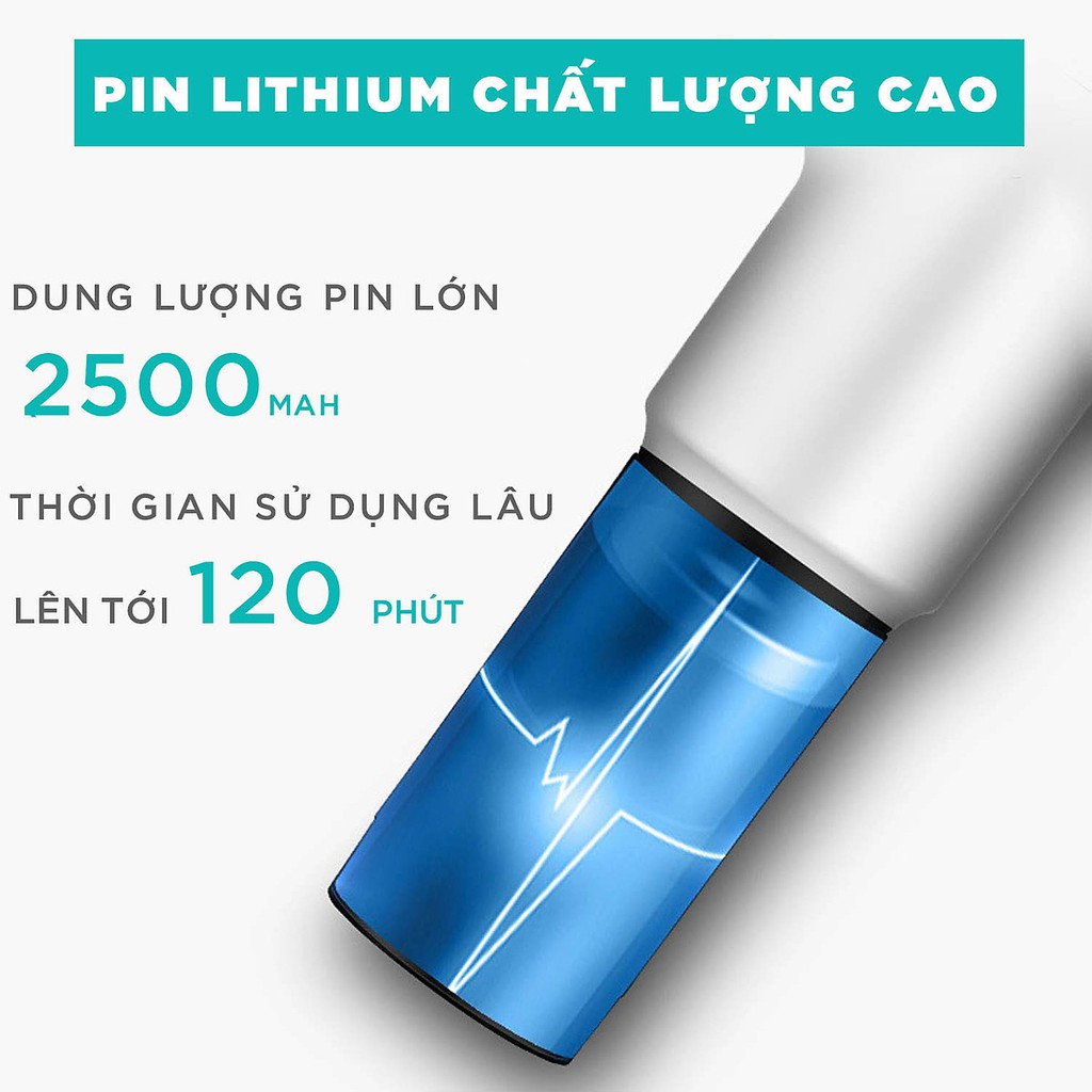 Máy đấm lưng - Máy massage cầm tay 6 chế độ mát xa cổ vai gáy đánh tan mỡ bụng dễ dàng mang theo