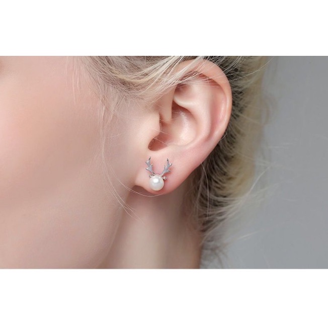 Set dây chuyền và 4 đôi bông tai phong cách Hàn Quốc siêu xinh BAG U SETDC196