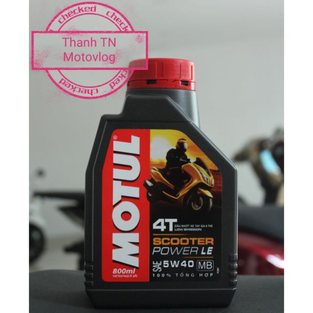 Motul Scooter Power LE 5W40 800ml - Nhớt xe tay ga