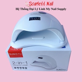 Máy hơ gel sun 5 plus uv/led tem xanh 48w - máy hơ sơn gel nhanh khô màu ngẫu nhiên
