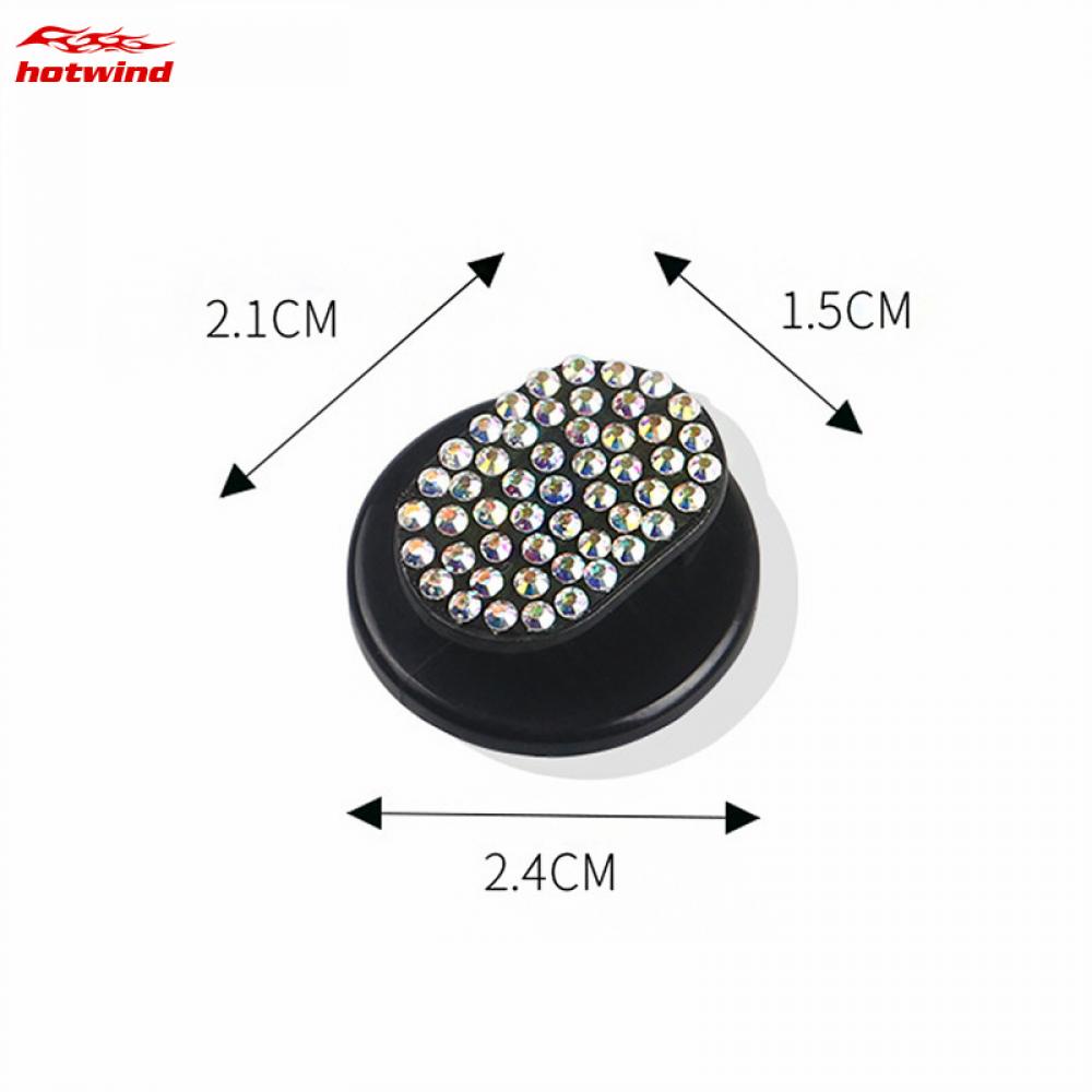 Hw Móc Treo Kính Mát Hình Tròn Đính Đá Trang Trí Nội Thất Xe Hơi