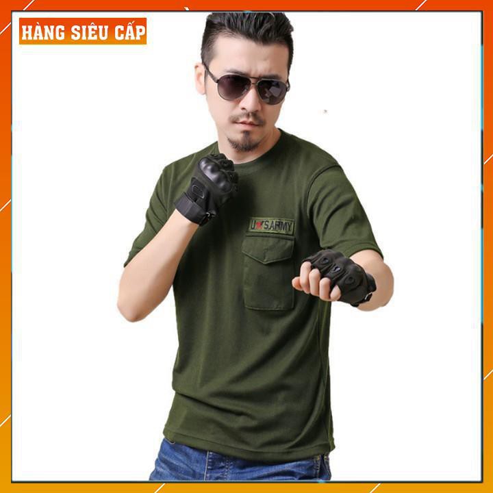 [FreeShip – hàng Auth]  Áo Thun Nam Lính Mỹ US ARMY - Áo Phông Nam cotton Quân Đội Rằn Ri ⚡️