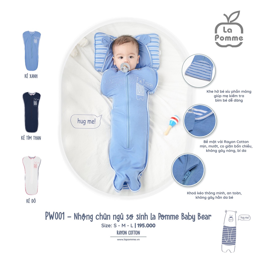 Nhộng chũn ngủ sơ sinh La Pomme Baby Bear