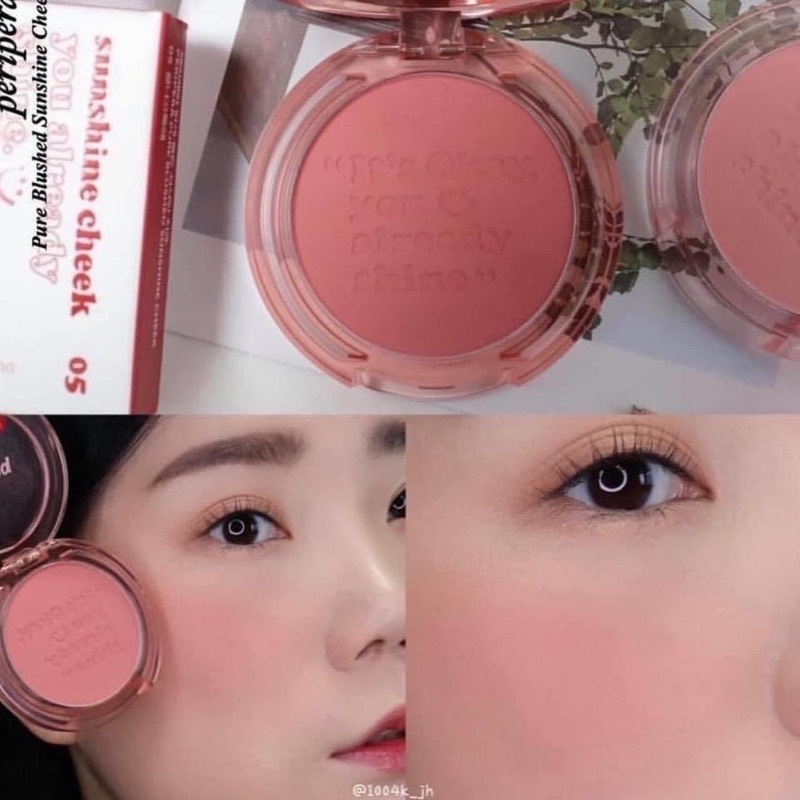 Phấn Má Hồng Perapera Pure Blushed Sunshine Cheek 4.2g