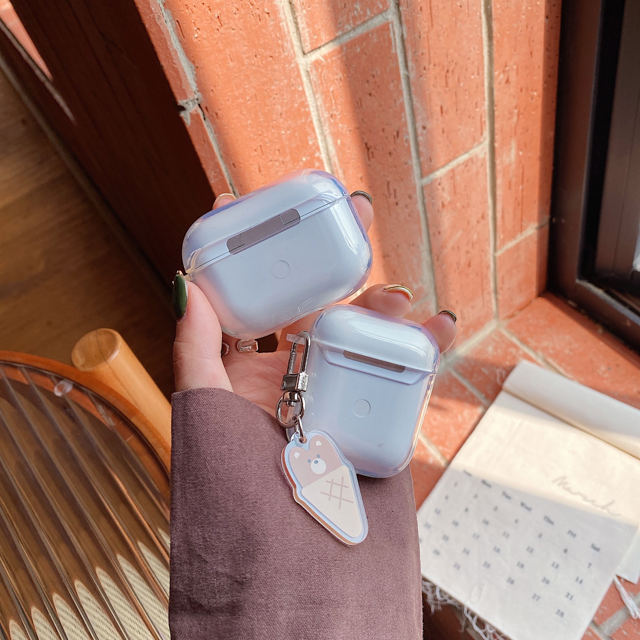 Vỏ Đựng Bảo Vệ Hộp Sạc Tai Nghe Airpods 1 / 2 / 3pro Hình Cây Kem Xinh Xắn | BigBuy360 - bigbuy360.vn