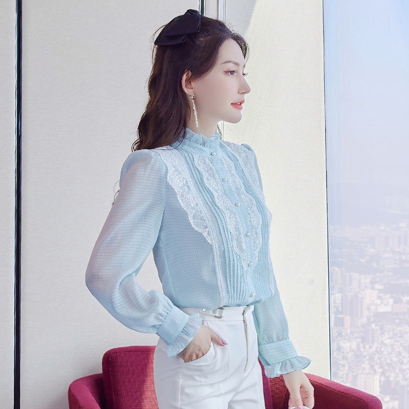 Xikeer Áo Sơ Mi Voan Thời Trang Hàn Quốc 2022 Dành Cho Nữ