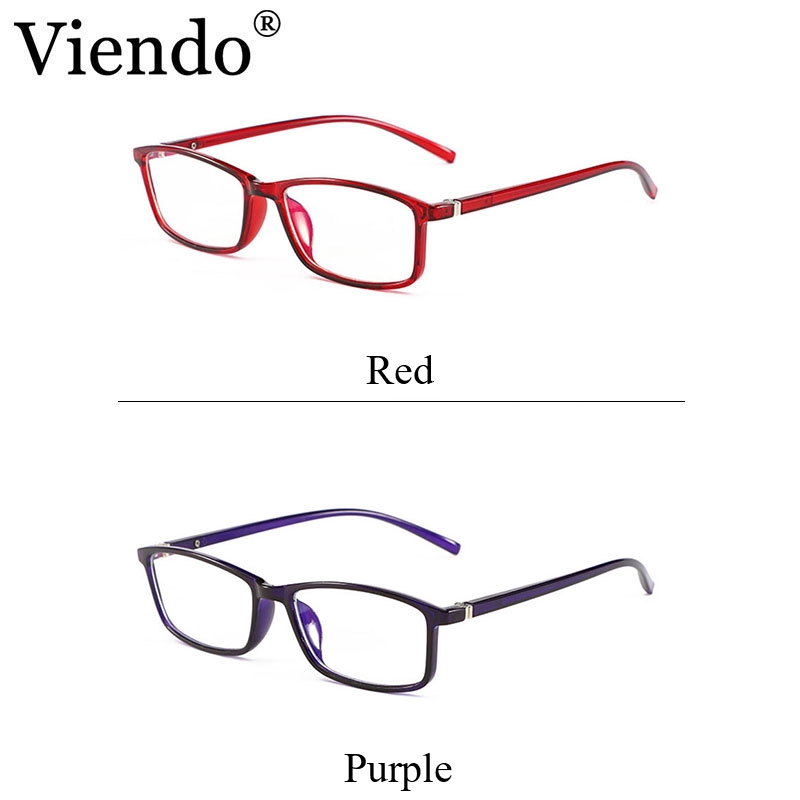 Gọng kính cận nam nữ VIENDO vuông thời trang có độ-1.0~-4.0