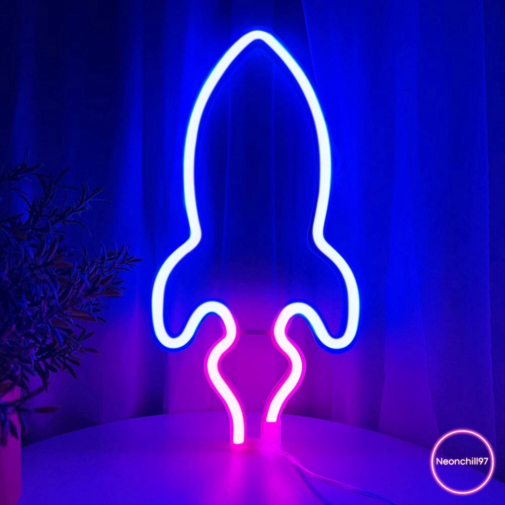 Đèn Led Neon Hình Dán Tường Phòng Ngủ Cực Chill NEONCHILL97 Nhiều Màu Sắc Và Mẫu Chọn Lựa, Đèn Ngủ Theo Hình
