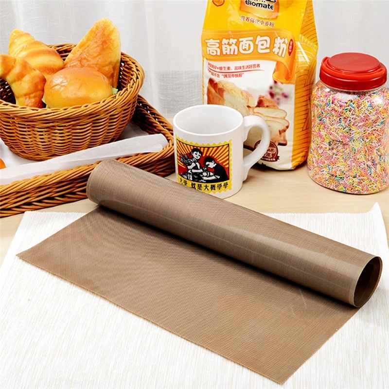 Tấm lót nướng bánh bằng vải sợi thủy tinh chống dính cách nhiệt kích thước 33*40cm chất lượng cao