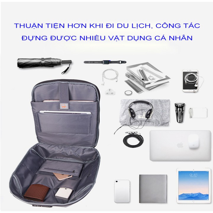 Balo đựng laptop thông minh chống trộm Sợi Elastic