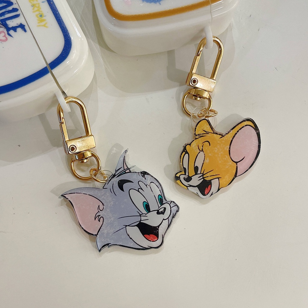 Vỏ Bảo Vệ Hộp Sạc Tai Nghe compatible AirPods3 Pro compatible AirPods3 2Gen Hình Mèo Và Chuột Dễ Thương