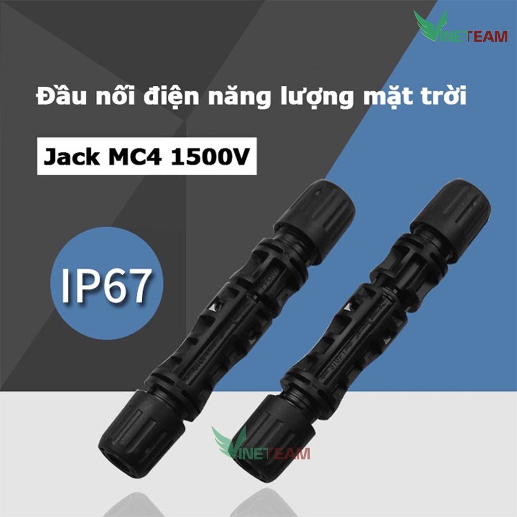 Jack kết nối MC4 1500V cút nối chuyên dụng cho cáp pin năng lượng mặt trời -dc4377