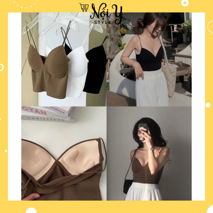 Áo Bra Nữ Dáng Croptop Có Mút Ngực , Chất Cotton Siêu Mát Mẫu Mới Siêu Hot MS377