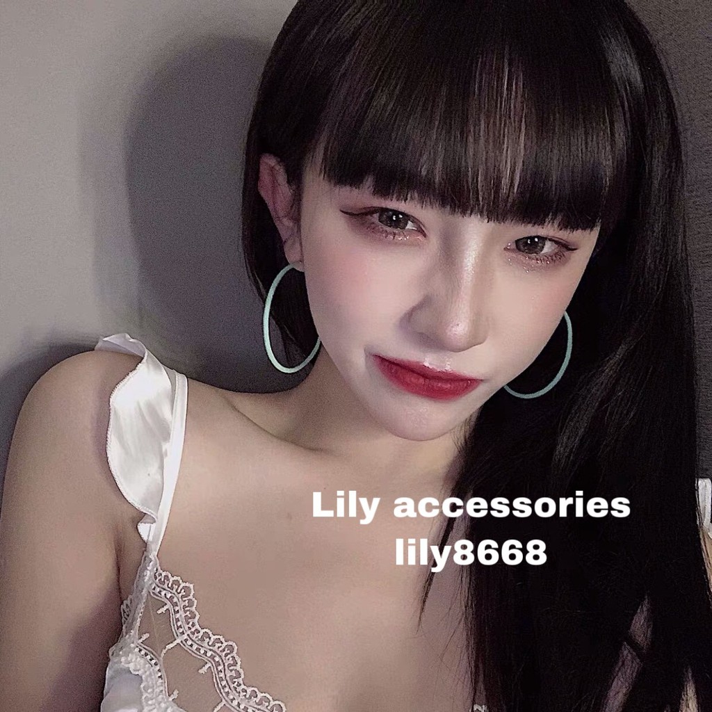 set 6 khuyên tròn sắc màu nhiều size cá tính