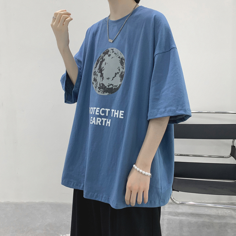 Áo thun tay ngắn mẫu 2021 phong cách Hàn Quốc thời trang mùa hè trẻ trung dành cho nam