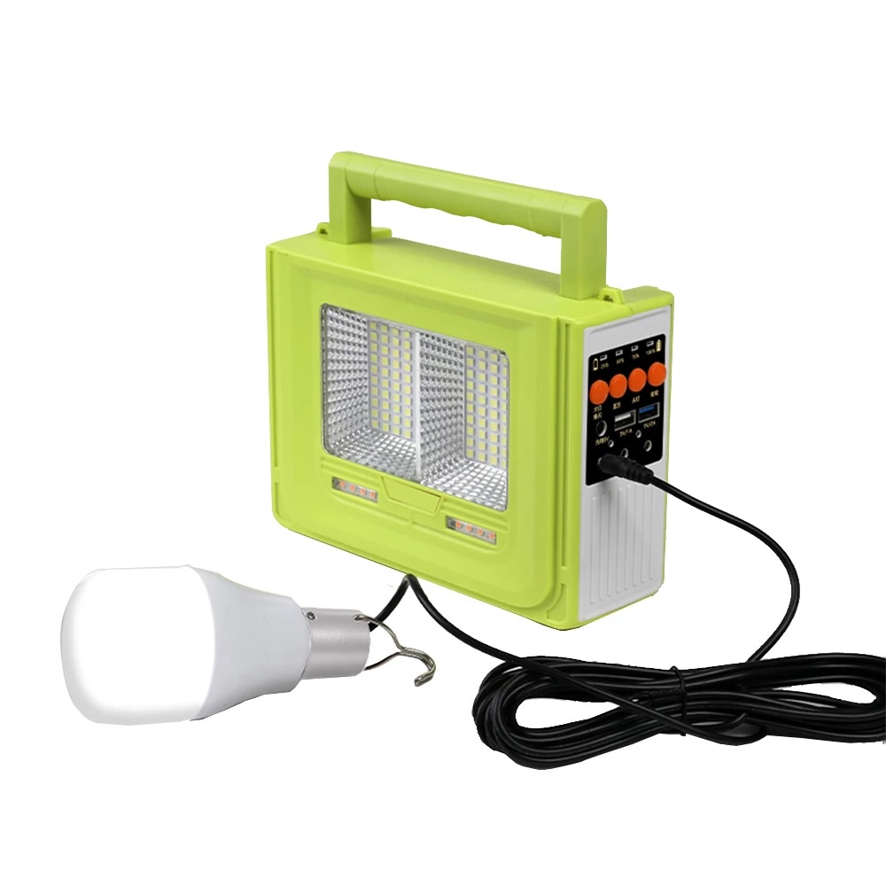Đèn LED Năng Lượng Mặt Trời Đa Năng 100W XÁCH TAY Đèn Kết Nối LOA Bluetooth Dùng Cắm Trại, Dã Ngoại, Mang Theo Xe Oto