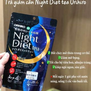 Trà giảm cân night tea 20 gói