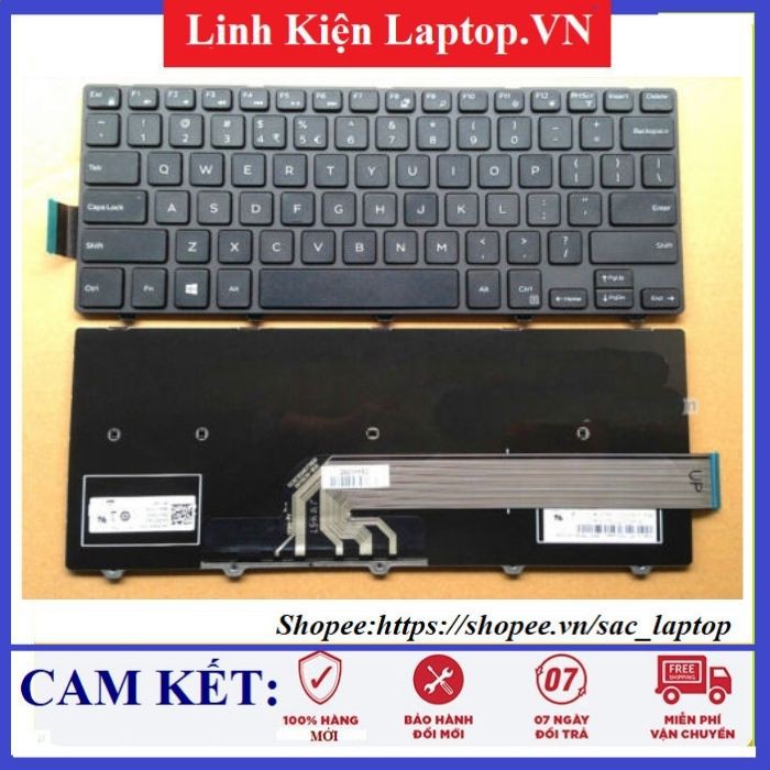 [Phím có led] Bàn phím Laptop dell 3462 3465 3441 3442 3443 3451 3452 3458 3459