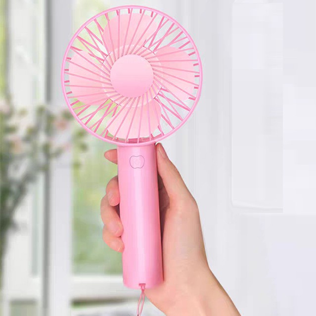 Quạt mini, quạt mini cầm tay đế để bàn 3 tốc độ gió quạt cho học sinh