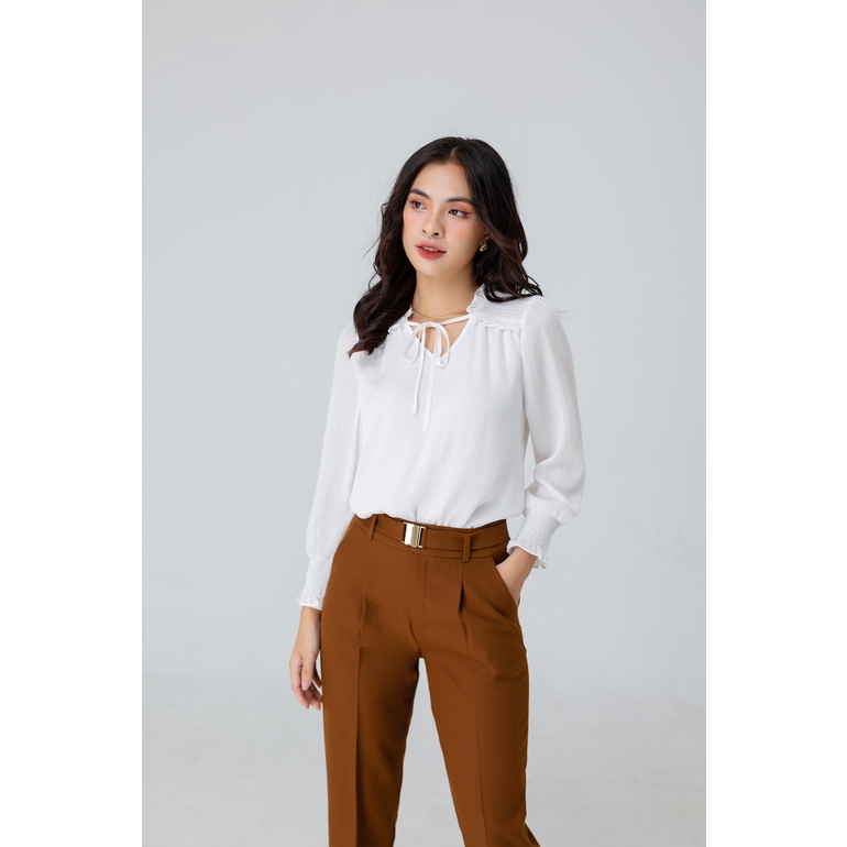 ÁO KIỂU PHỐI NƠ BÈO 5705