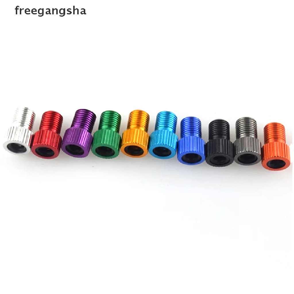 [FREG] 6 Pc Aluminum Bicycle Bike Valve PRESTA to SCHRADER Converter Car Valve Adapter FDH