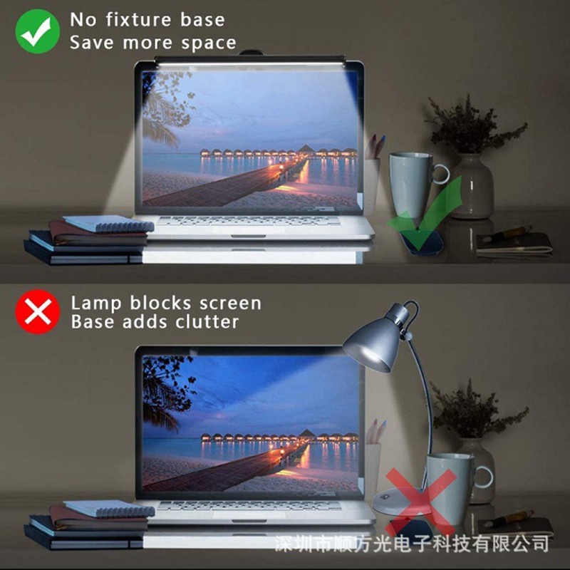 Thanh Đèn Led Usb Gắn Màn Hình Máy Tính Có Thể Điều Chỉnh Độ Sáng Tiện Dụng