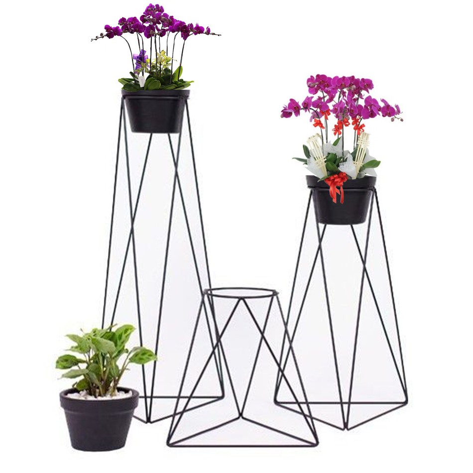 Kệ đỡ chậu hoa đơn sắt đặc phi 6mm