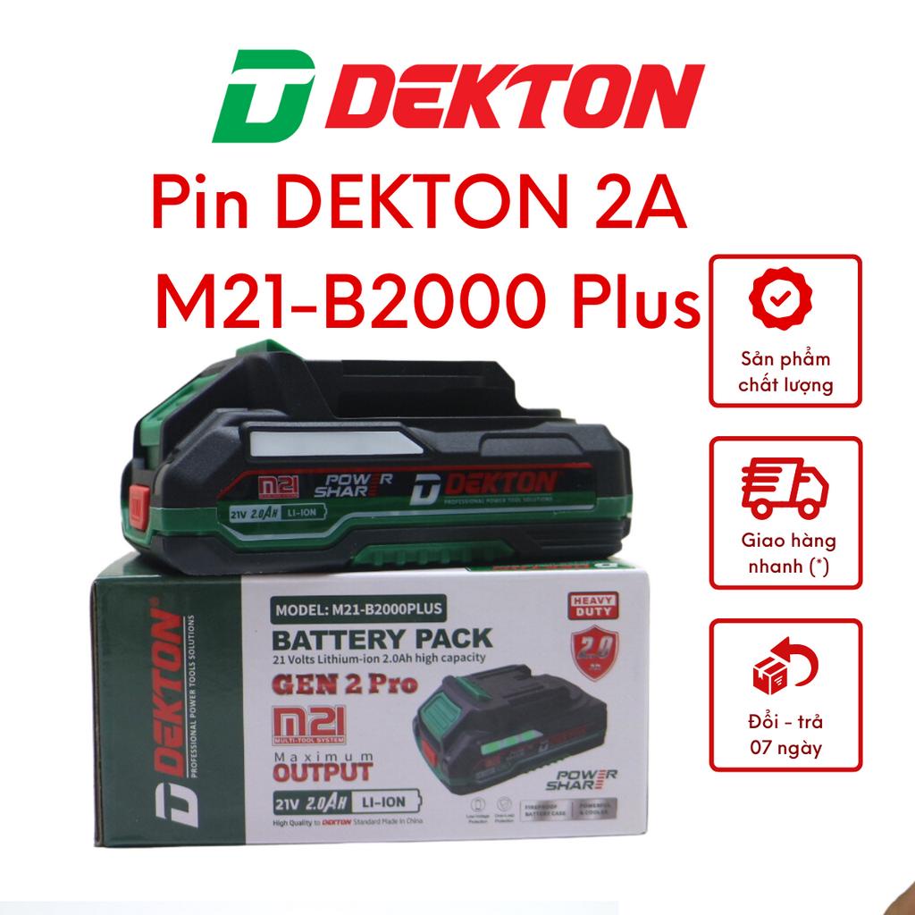Pin Dekton 2A Nâng Cấp M21-B2000 Plus dung lượng cao chịu nhiệt độ cao