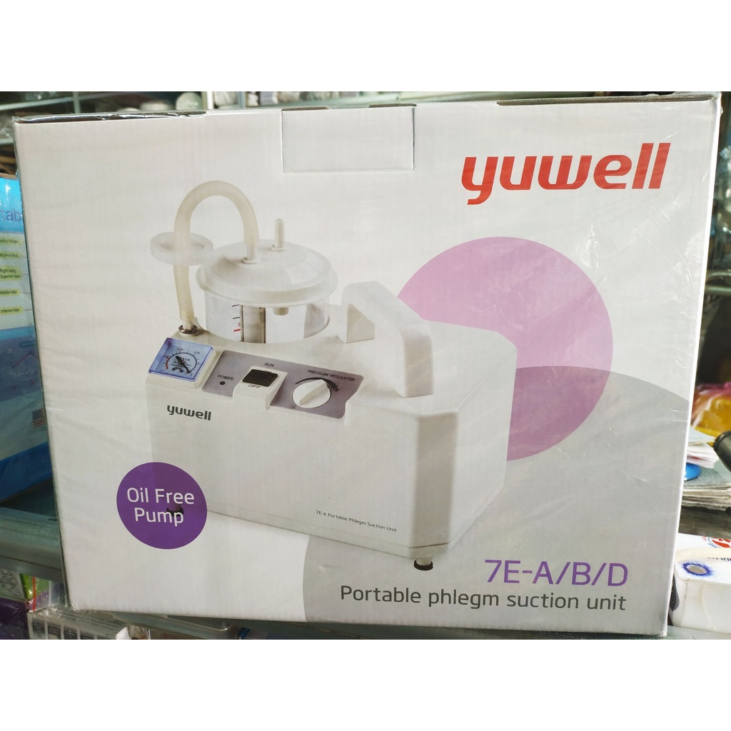 Máy Hút Dịch Mũi, Hút Đờm 1 Bình YUWELL 7E-A  Dùng Cho Người Lớn Và Trẻ Em