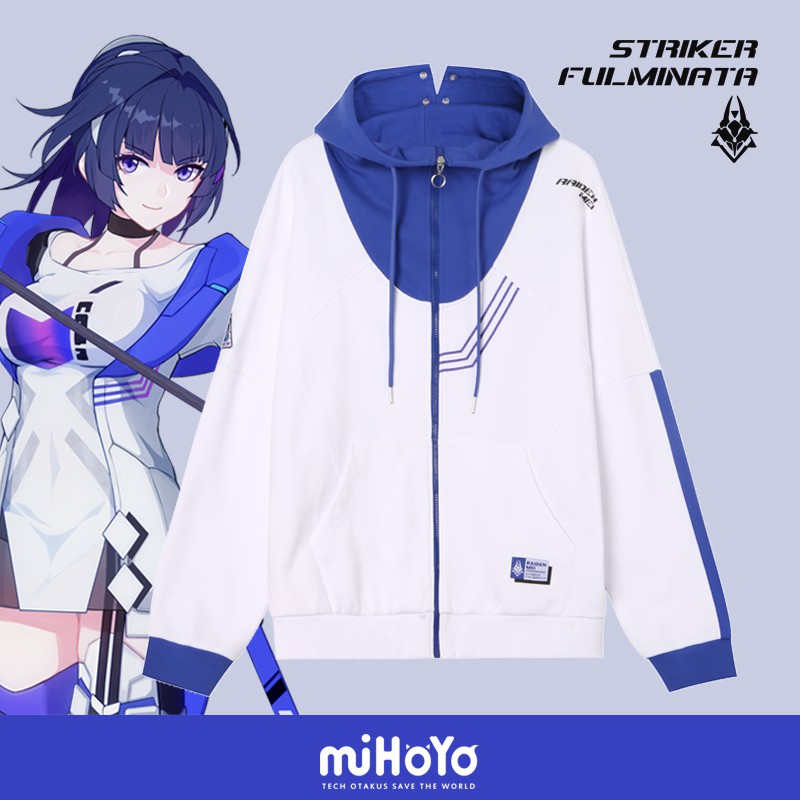 Áo khoác Raiden Mei Striker Fulminata màu trắng chính hãng miHoYo
