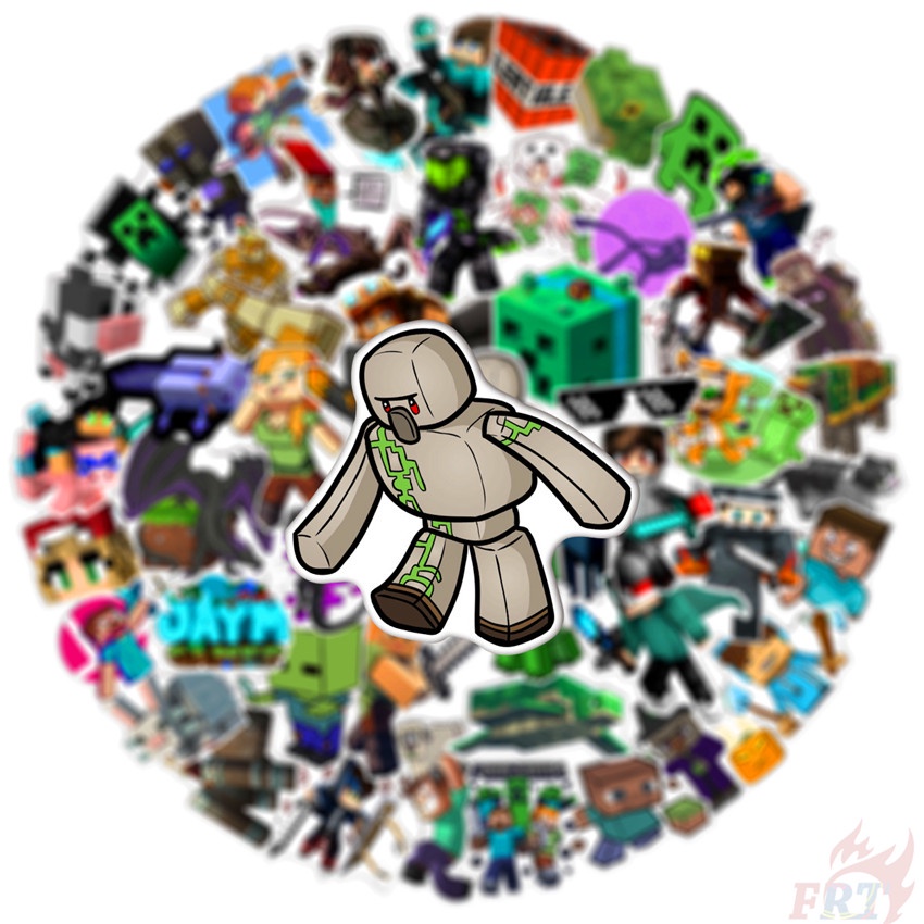 ❉ Miếng Dán Trò Chơi Minecraft - Series 09 ❉ Bộ 50 Miếng Dán Chống Thấm Nước Thời Trang