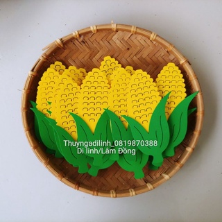 Sét 3 trái bắp mút xốp 5 ly mầm non