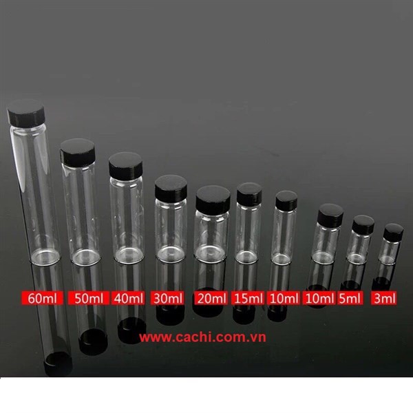 Chai thủy tinh 10ml - Lọ thủy tinh 10ml