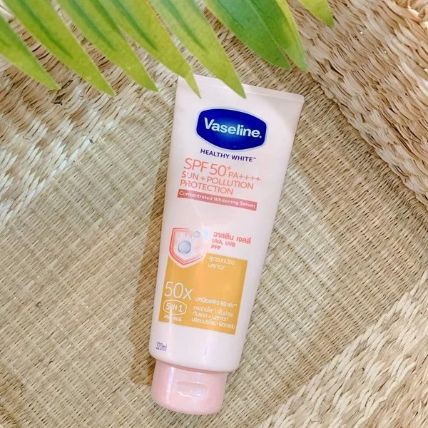 [FULL 320ML]Sữa Dưỡng Thể Vaseline Healthy White Sun Pollution Protection 50X