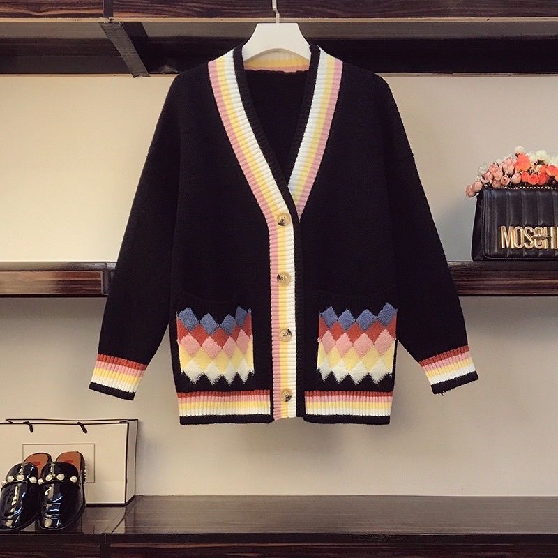 🌸Hàng Order🌸Váy Đầm Bigsize Khoác Len Cardigan Thổ Cẩm Nhiều Màu Trẻ Trung Năng Động🌸Hàng Quảng Châu | BigBuy360 - bigbuy360.vn