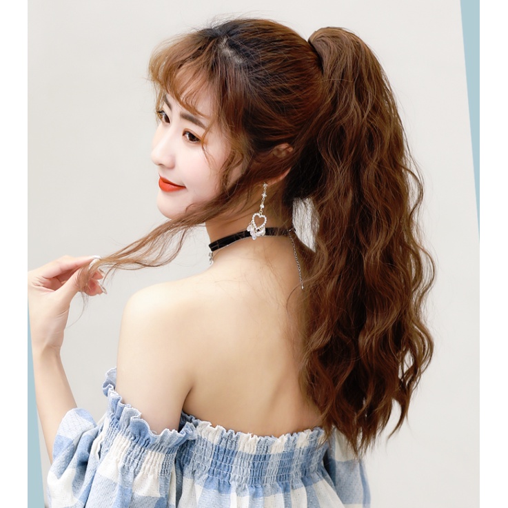 [Mã BMBAU50 giảm 7% đơn 99K] Tóc Cột Ngoạm Đuôi Giả Xù Mì WINA Dài Ngang Vai 40cm TCXM-01