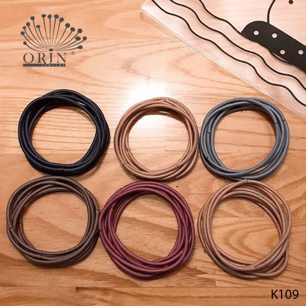 _Set 100 thun buộc tóc nhiều màu Orin K109